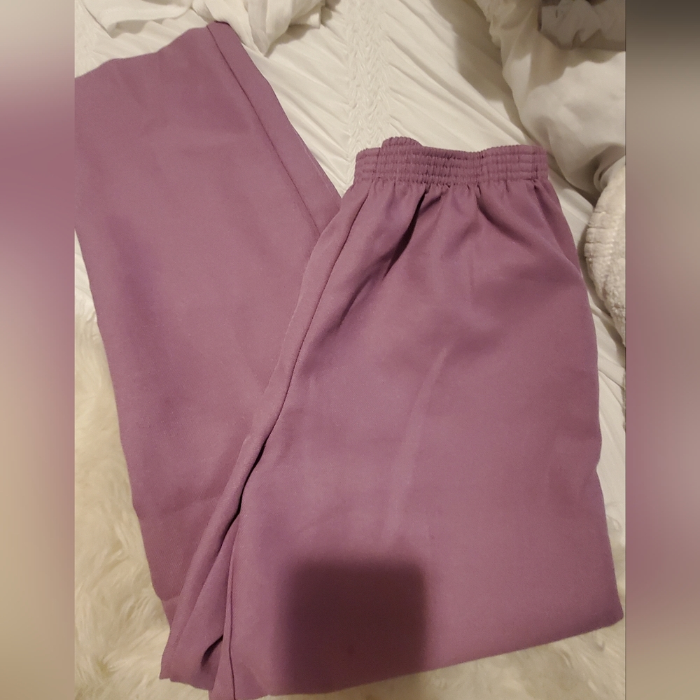 Purple Alfred Dunner Straight Leg Pants